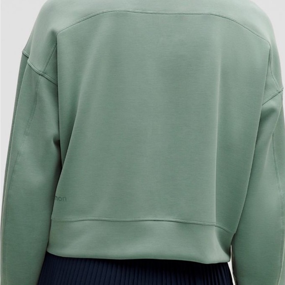 Lululemon Softstream Perfectly Oversized Cropped Crew Sweatshirt Size 10 - Picture 6 of 8